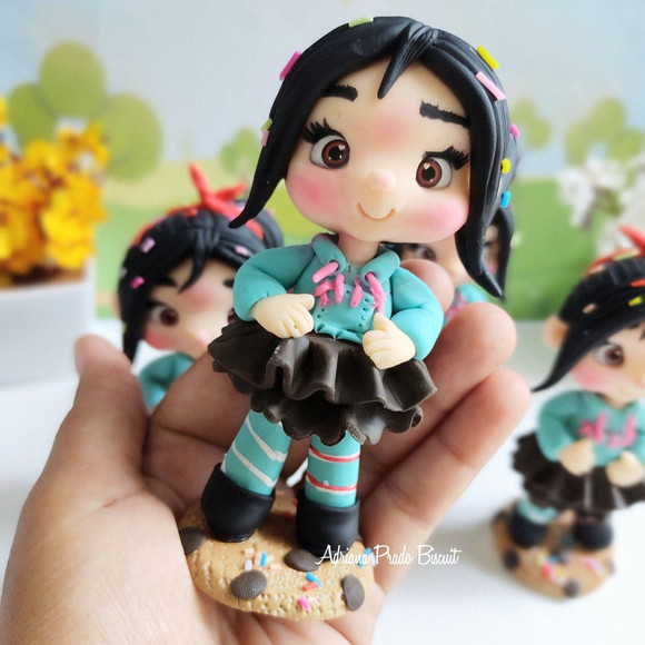 Apliques em Biscuit Vanellope - Imagem 3