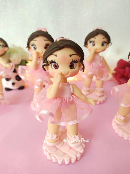 Apliques em Biscuit Tema Bailarina - Imagem 2