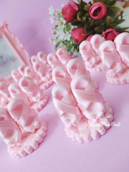 Apliques em Biscuit Sapatilhas de Ballet - Imagem 2