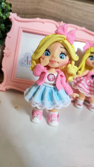 Apliques para Lembrancinhas em Biscuit Tema Barbie - Imagem 3
