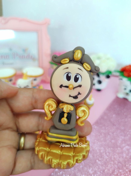 Apliques em Biscuit Tema Bela e a Fera - Imagem 3