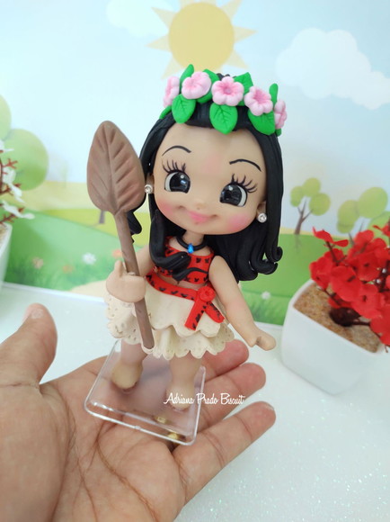 Aplique em Biscuit Tema Moana - Imagem 2