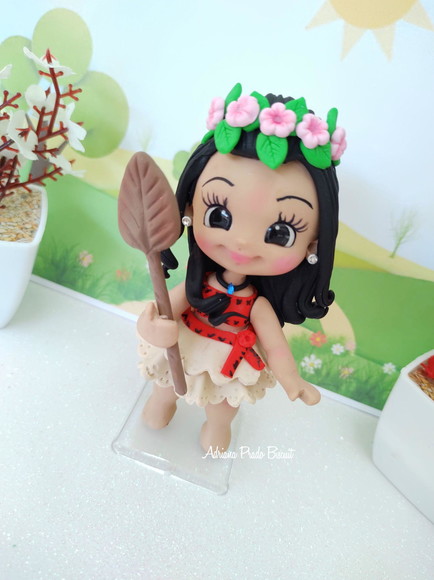 Aplique em Biscuit Tema Moana - Imagem 3