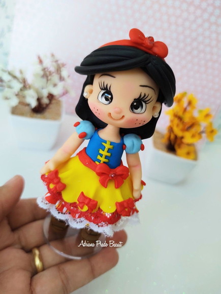 Apliques em Biscuit Princesas Juninas - Imagem 4