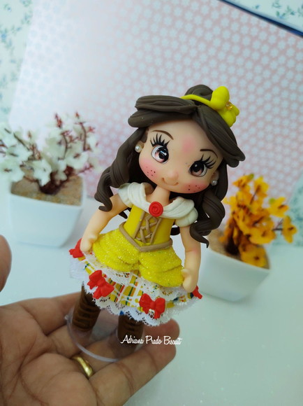 Apliques em Biscuit Princesas Juninas - Imagem 3