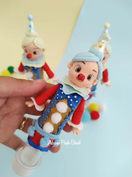 Tubetes Personalizado Luxo em Biscuit Circo - Imagem 2