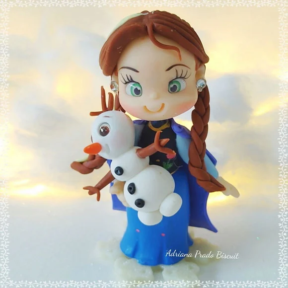 Apliques em Biscuit Tema Frozen - Imagem 2