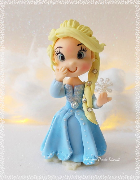Apliques em Biscuit Tema Frozen - Imagem 4