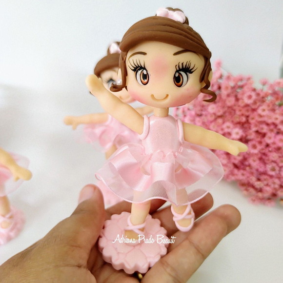 Apliques em Biscuit Bailarina - Imagem 3