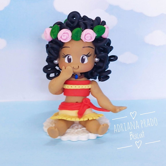 Aplique em Biscuit Moana