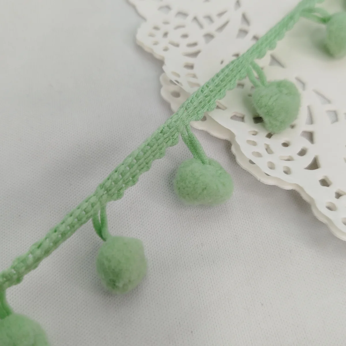 Fita Pompom Verde 25 mm - Lote de 3 metros | Artesanato Criativo e Decoração - Imagem 5