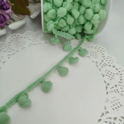 Fita Pompom Verde  25 mm - Lote de 3 metros | Artesanato Criativo e  Decoração