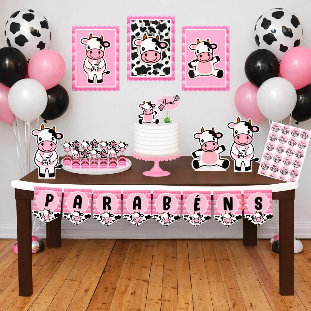 Kit festa personalizado só um bolinho tema vaquinha - personalizo em todos os temas - Imagem 3