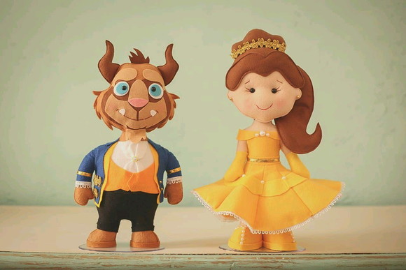 Bela e a fera feltro