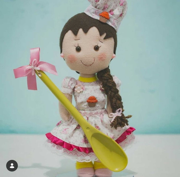 Boneca Personalizada de Feltro - Imagem 4