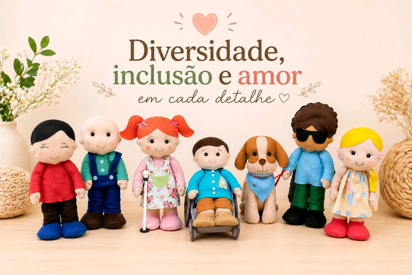 Bonecos Inclusão e a Diversidade