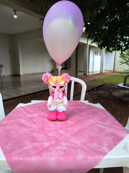 Centro de Mesa Circo Rosa - Imagem 2