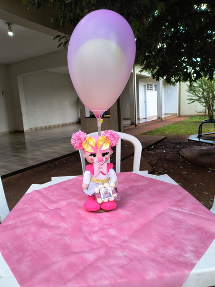 Centro de Mesa Circo Rosa - Imagem 3