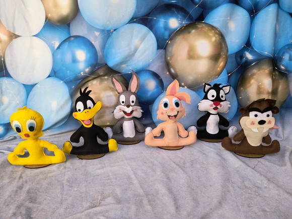 Centro de Mesa de Feltro Looney Tunes
