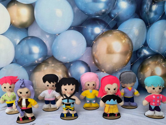 Centro de Mesa Guerreiras do Kpop
