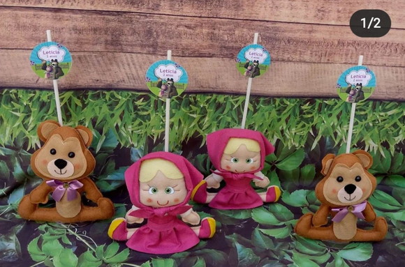 Centro de Mesa Marsha e Urso