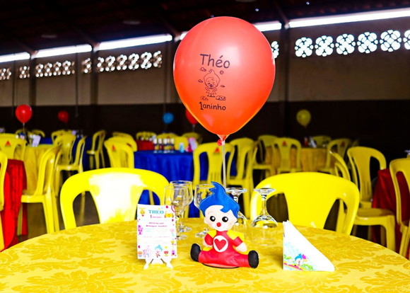 Centro de Mesa Palhaço Plim Plim - Imagem 3