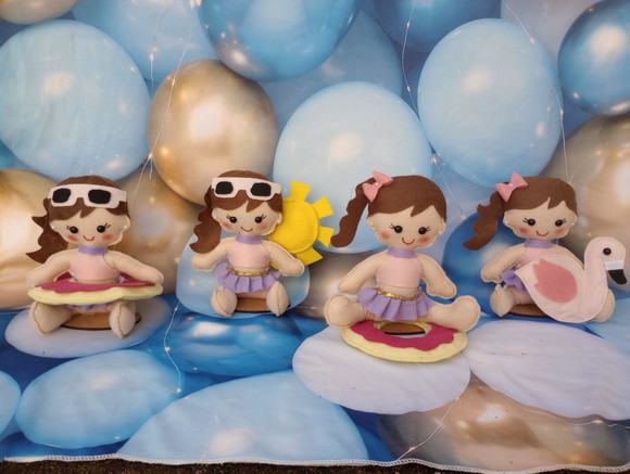 Centro de Mesa Pool Party