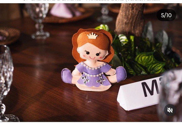 Centro de Mesa Princesas