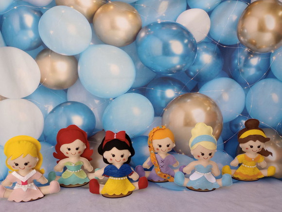 Centro de Mesa Princesas Feltro - Imagem 2