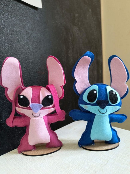 Centro de Mesa Stitch e Angel - Imagem 5