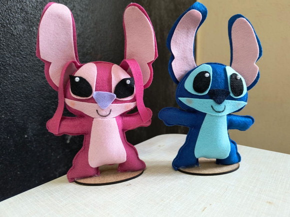 Centro de Mesa Stitch e Angel - Imagem 2