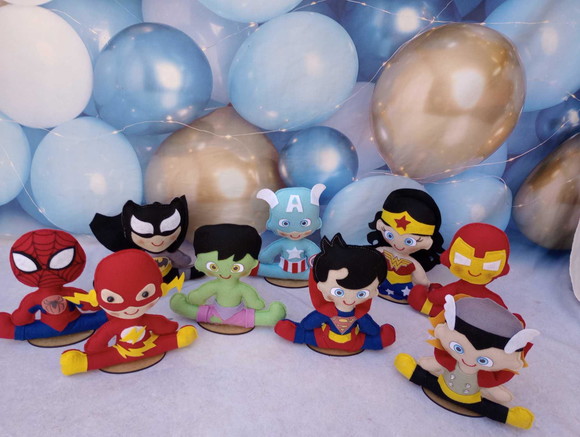 Centro de Mesa Super Heróis e Vingadores