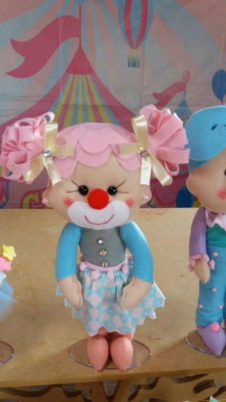 Circo Rosa em feltro - Imagem 3