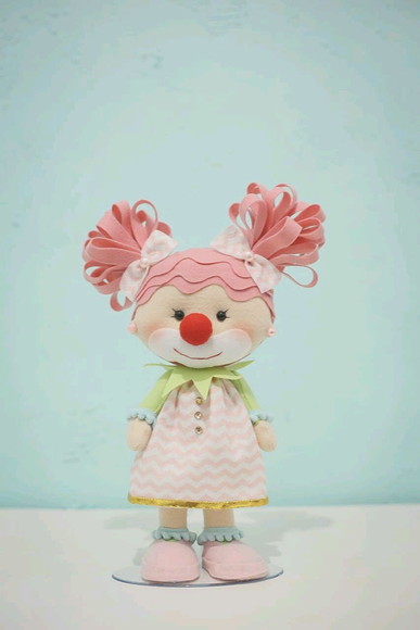 Circo Rosa em feltro - Imagem 5