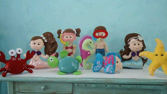 Fundo do mar em feltro - Imagem 3