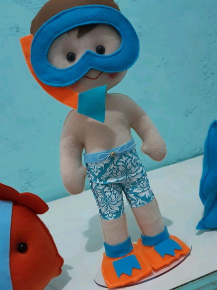 Kit fundo do mar de feltro - Imagem 5