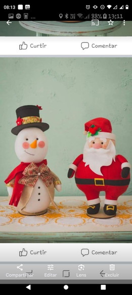 Papai Noel e Boneco de Neve Natal