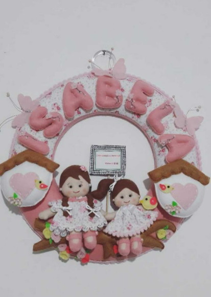 Porta Maternidade Menina - Imagem 5