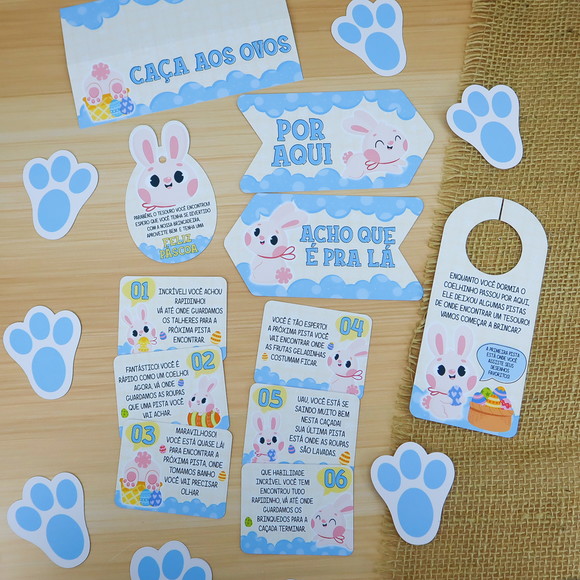 Caça aos Ovos - Páscoa- Crio Qualquer Tema