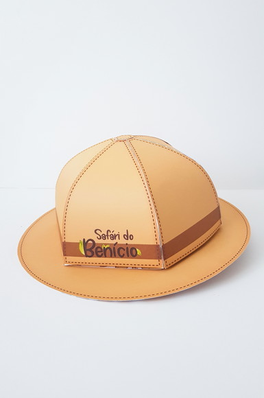 Caixa Chapéu -safari- Crio em Qualquer Tema