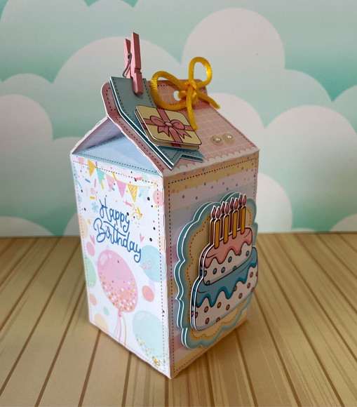 Caixa Milk -happy Birthday - Crio Qualquer Tema