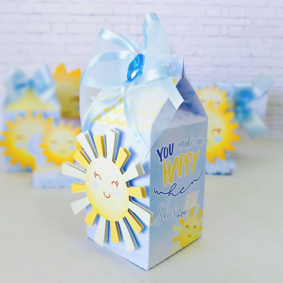 Caixa Milk -sunshine/raio de Sol- Crio em Qualquer Tema