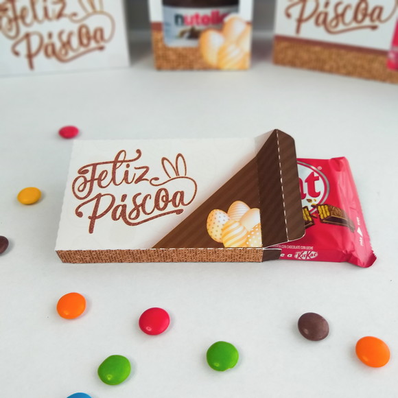 Caixa para Kit Kat -páscoa- Crio Qualquer Tema