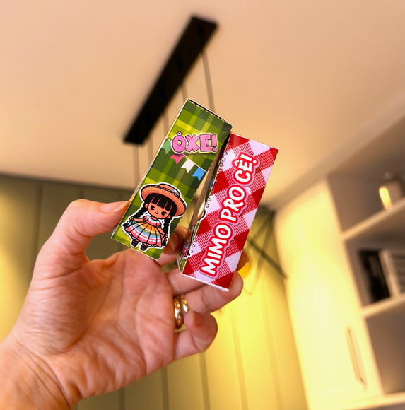Caixa Porta Bis - Festa Junina Menina - Crio Qualquer Tema