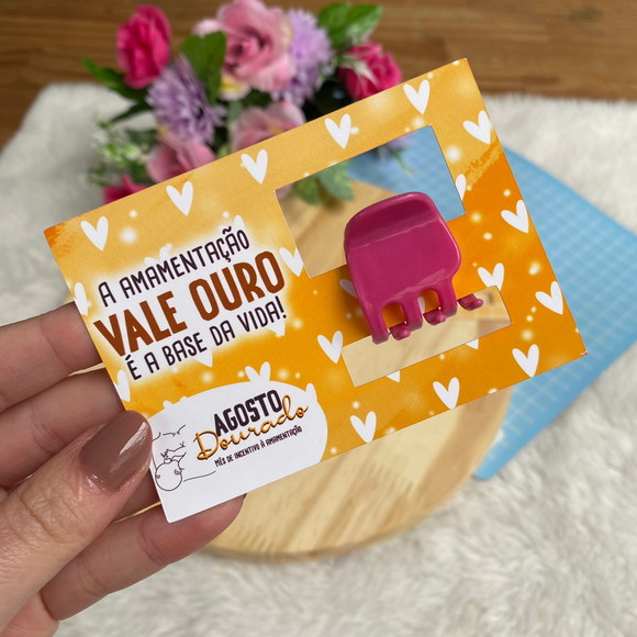 Cartão para Prendedor de Cabelo - Crio Qualquer Tema