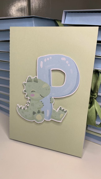 Convite Caixa Pirulito Personalizado Dino Baby