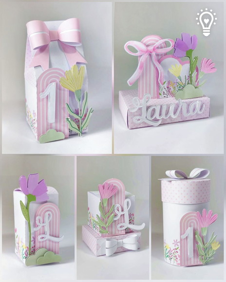 Kit Completo - Laços e Flores
