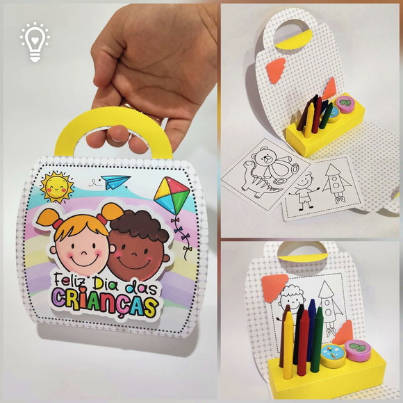 Kit de Colorir - Dia das Crianças - Crio Qualquer Tema