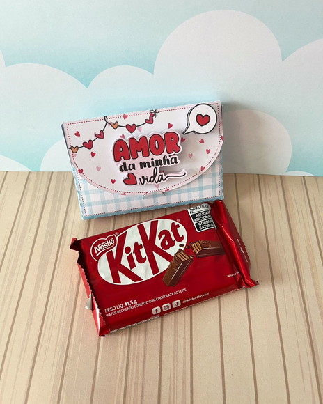 Porta Kitkat - Dia dos Namorados - Crio Qualquer Tema
