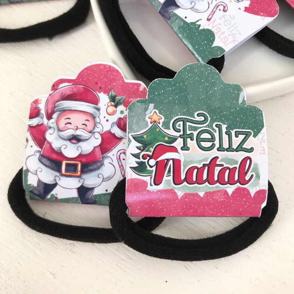 Tag Amarrador de Cabelo - Natal / Qualquer Tema